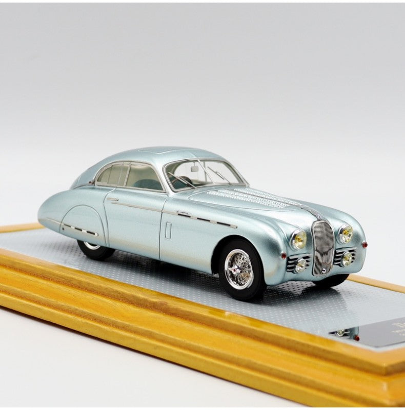 ILARIO 1/43 - Talbot Lago T26 Coupé Grand Sport Saoutchik 1950 - Résine Argent