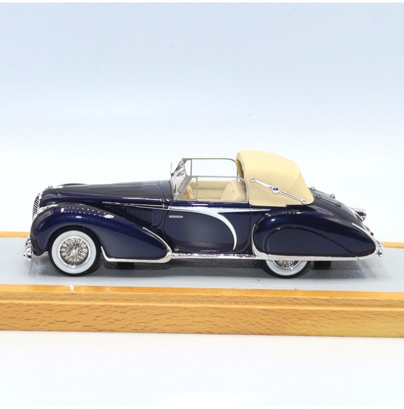 Chromes *POSTAGE INCLUDED* Delahaye 135 Cabriolet Figoni & falaschi 1948 "El Glaoui" sn800954 Black 1/43