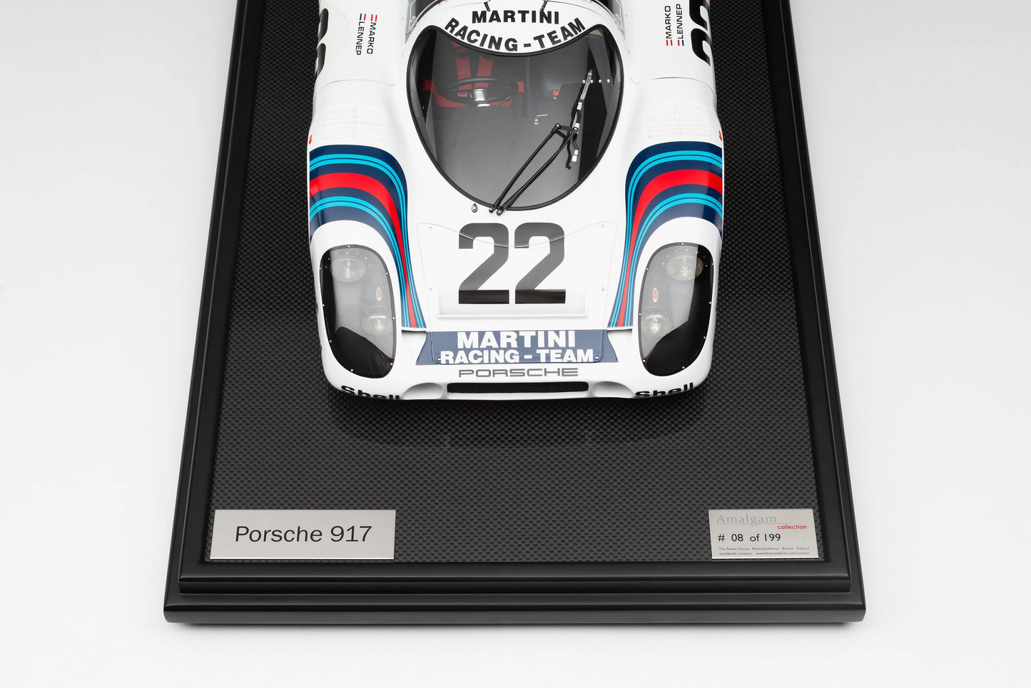 Amalgam (*shipping included*) Porsche 917 KH - 1971 Le Mans Winner - Martini Livery 1:8 SCALE