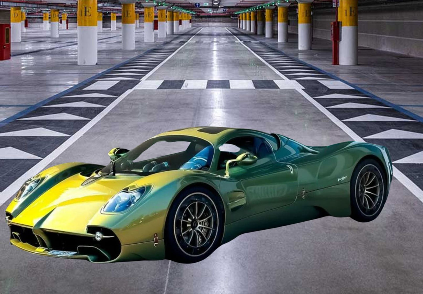 BBR *POSTAGE INCLUDED* Pagani Utopia Verde Pampa 1/18 P18223L Pre-Order