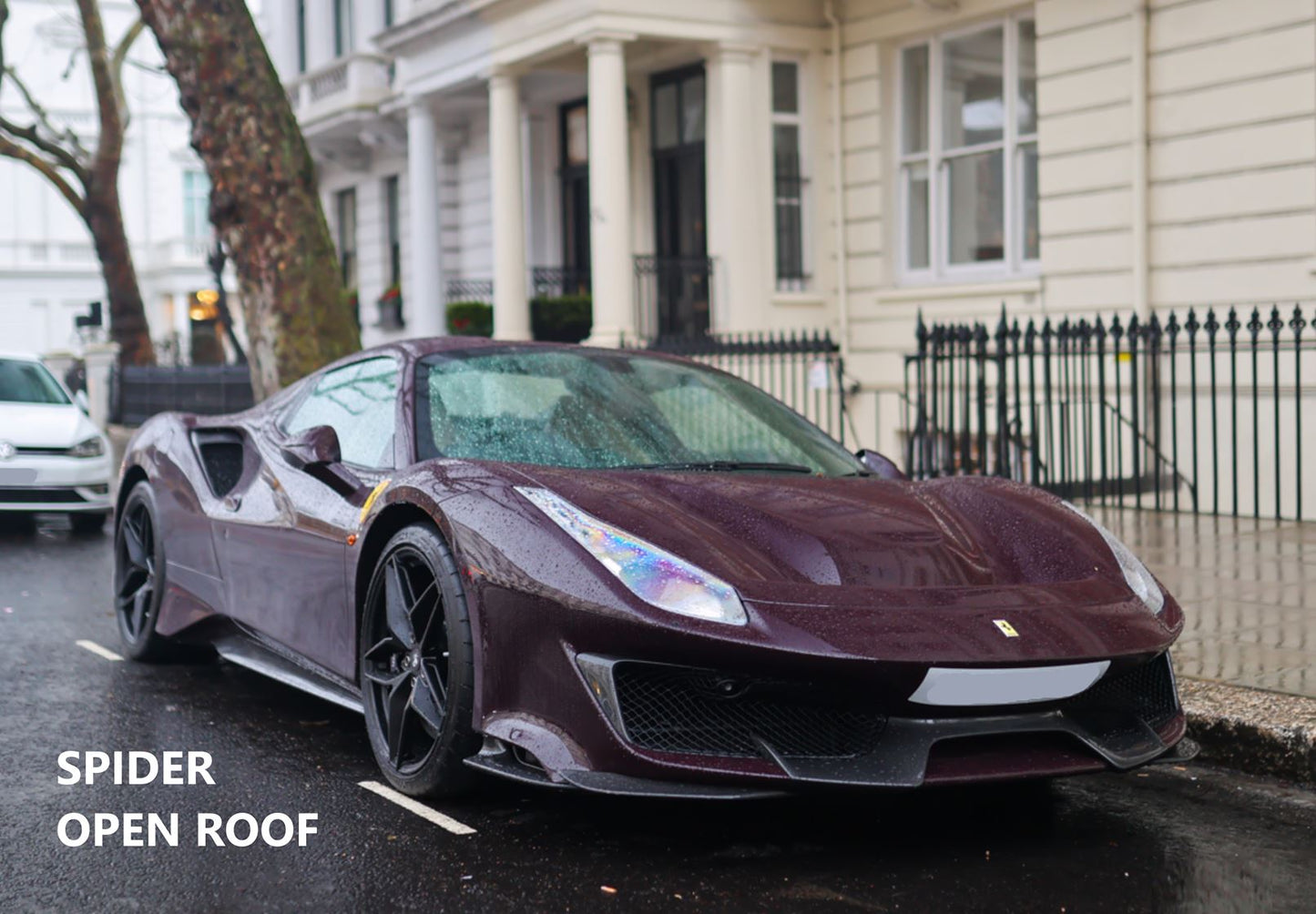 BBR *POSTAGE INCLUDED* Ferrari 488 Pista Spider Open roof Viola Hong Kong 1/12 BBR1225E Pre-Order