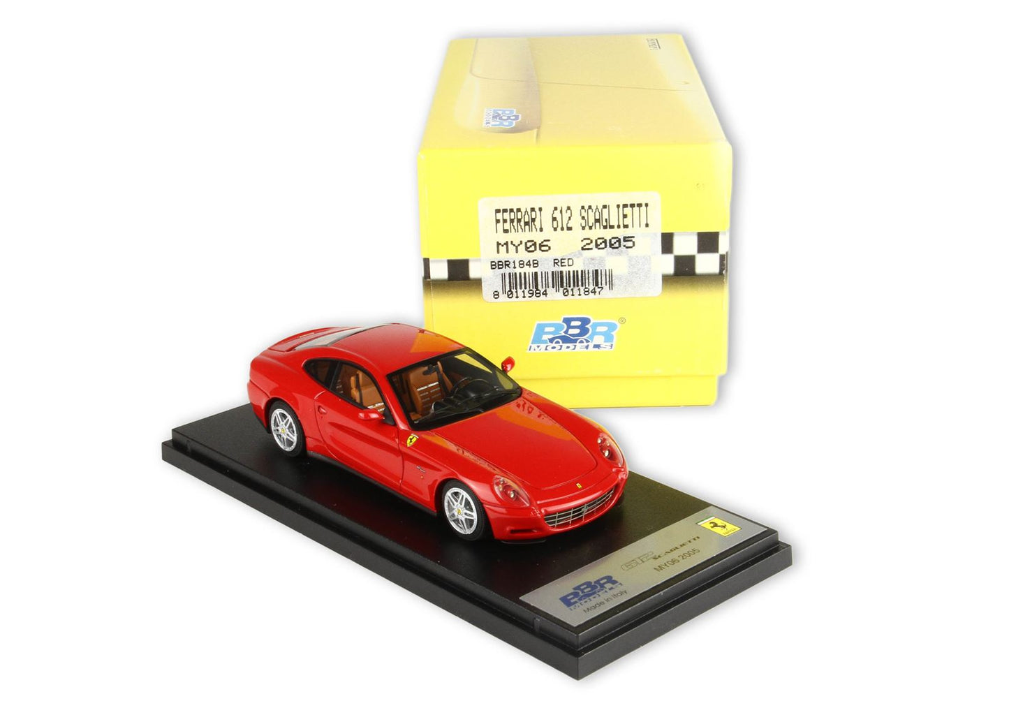 BBR *POSTAGE INCLUDED* Ferrari 612 Scaglietti MY06 2005 red BBR184b