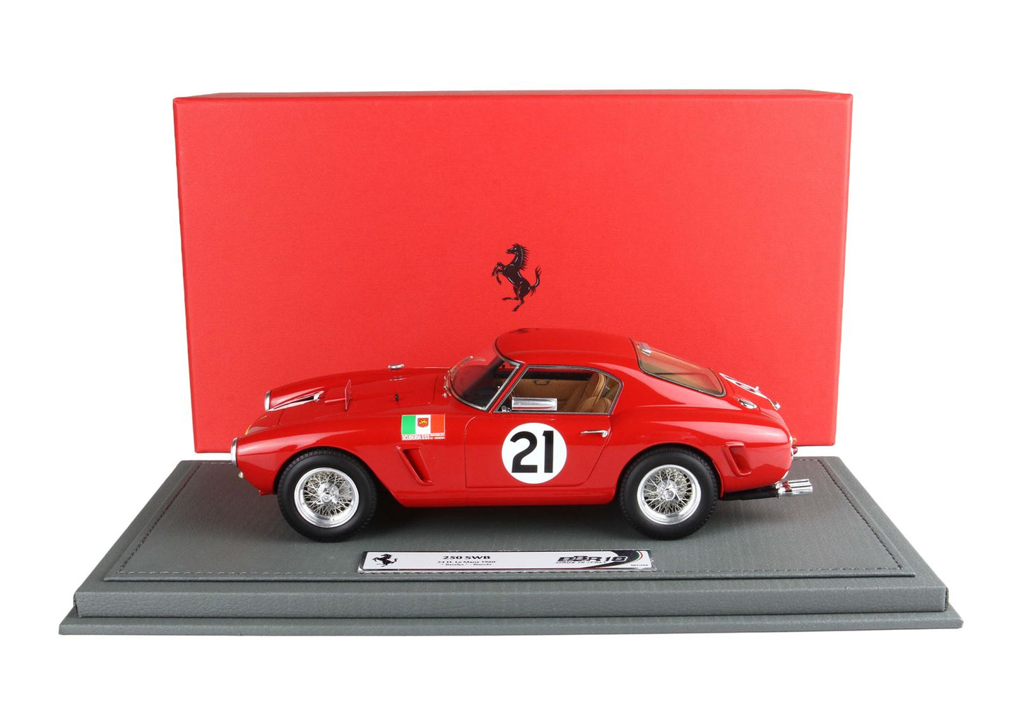BBR *POSTAGE INCLUDED* Ferrari 250 SWB 24H Le Mans 1960 car n. 21 Beurlys - Bianchi 1/18 BBR1861F Pre-Order