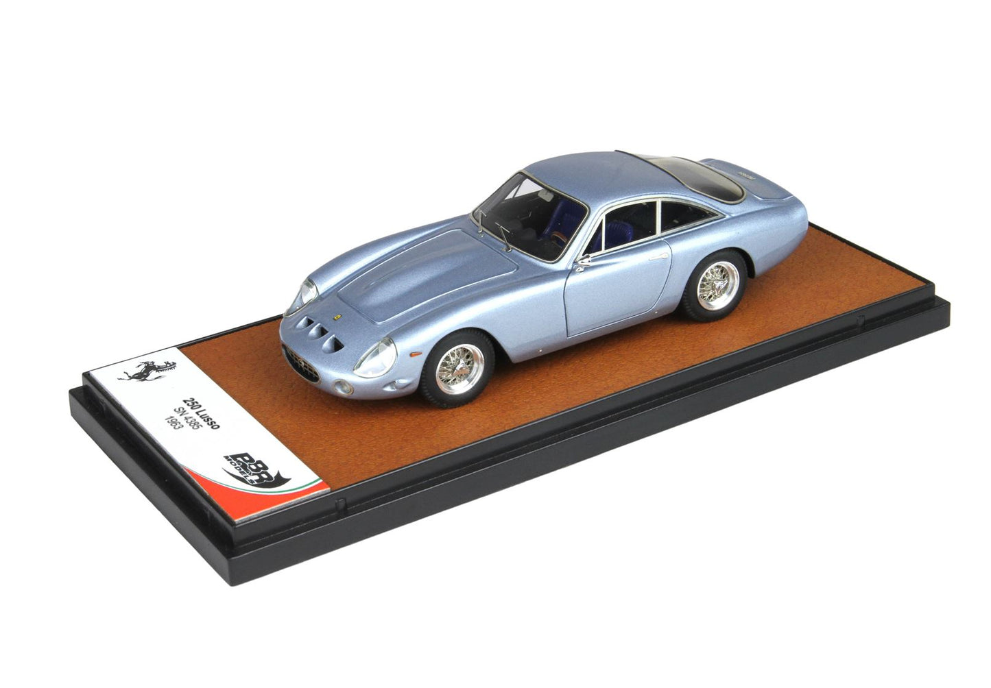 BBR *POSTAGE INCLUDED* Ferrari 250 Lusso SN 4385 1963 metallic light blue BBR263A 1/43