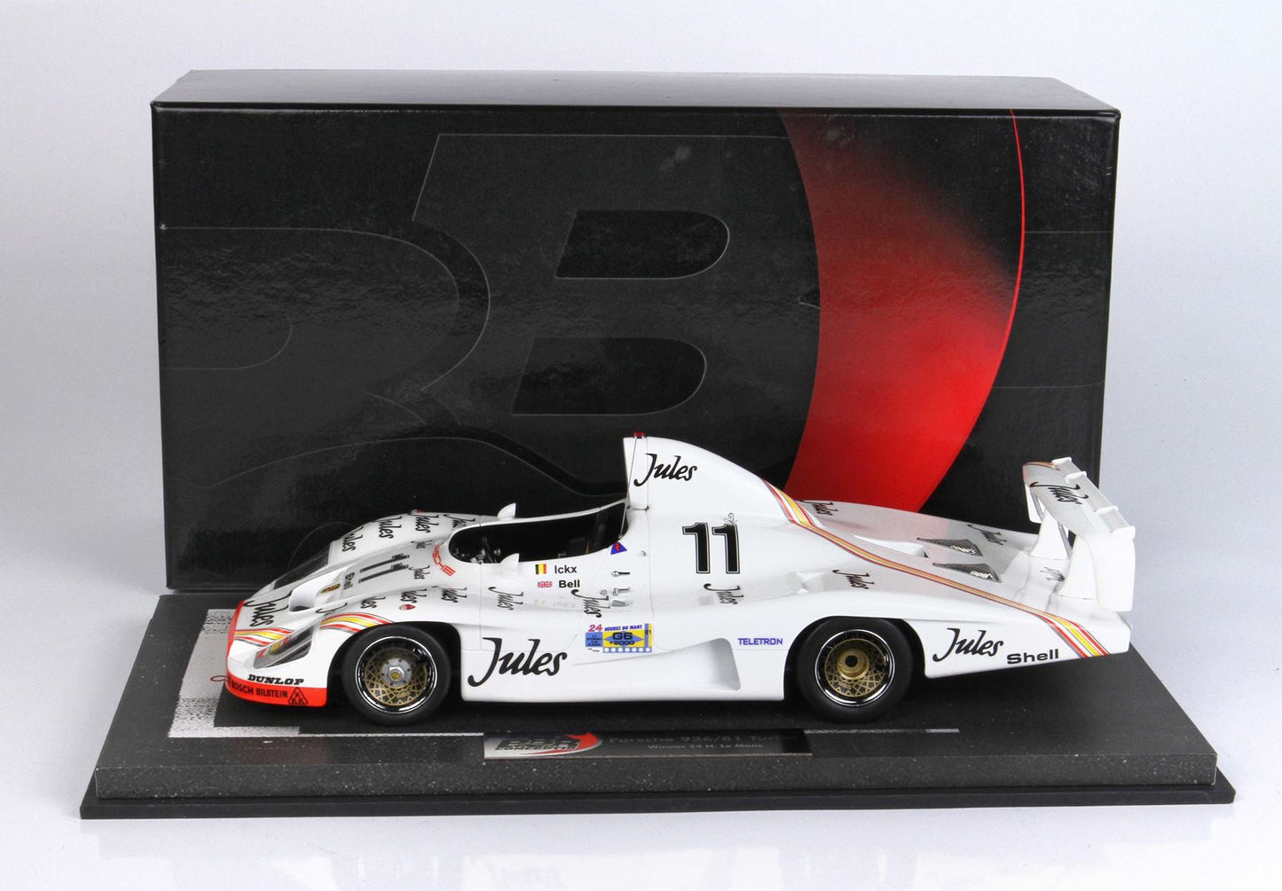 BBR *POSTAGE INCLUDED* Porsche 936/81 Turbo 24 H. Le Mans 1981 Bell- Ickx N° 11 winner 1/18 BBRC1853A
