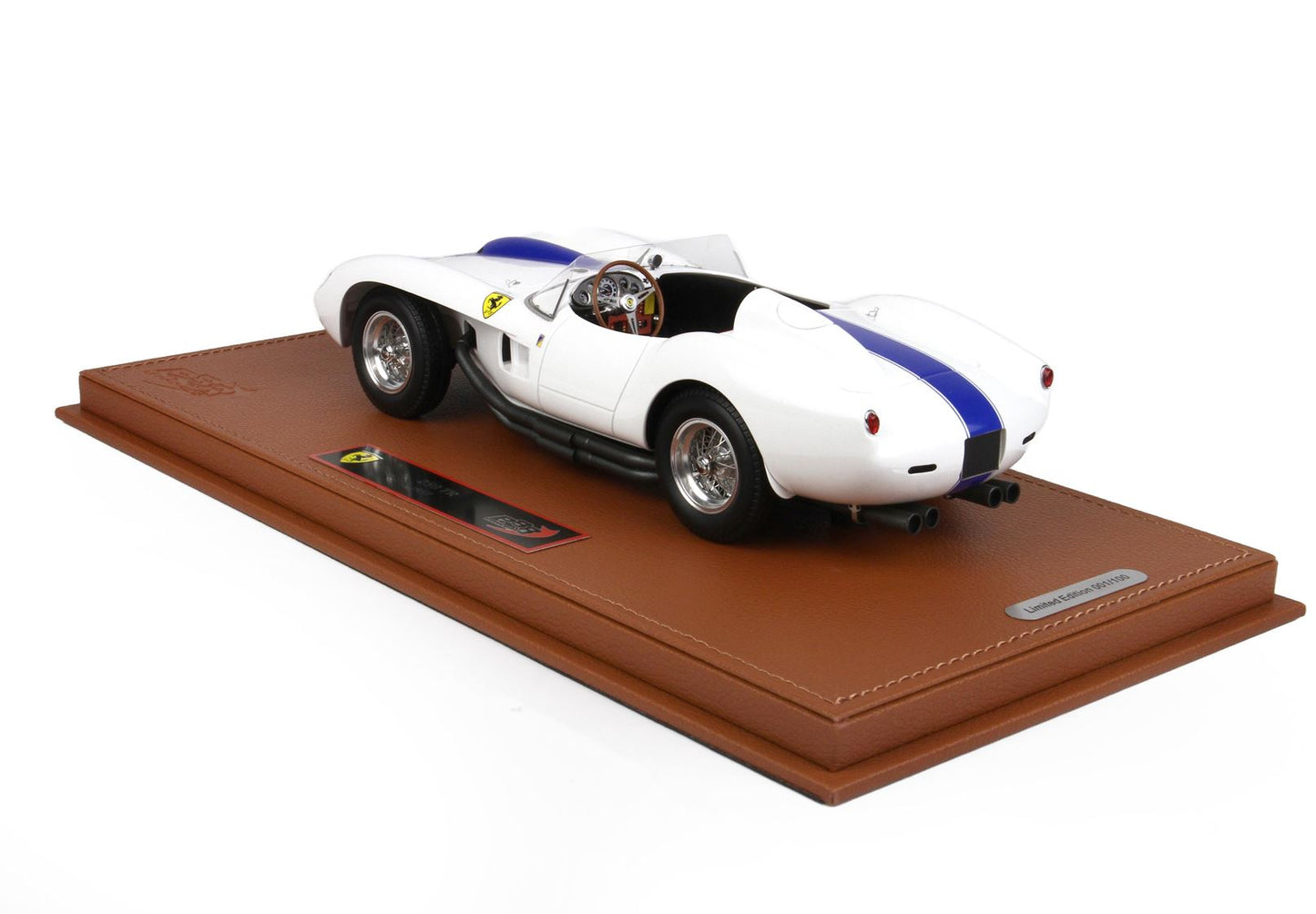 BBR *POSTAGE INCLUDED* Ferrari 250 Testarossa 1957 white 1/18 BBRC1855C