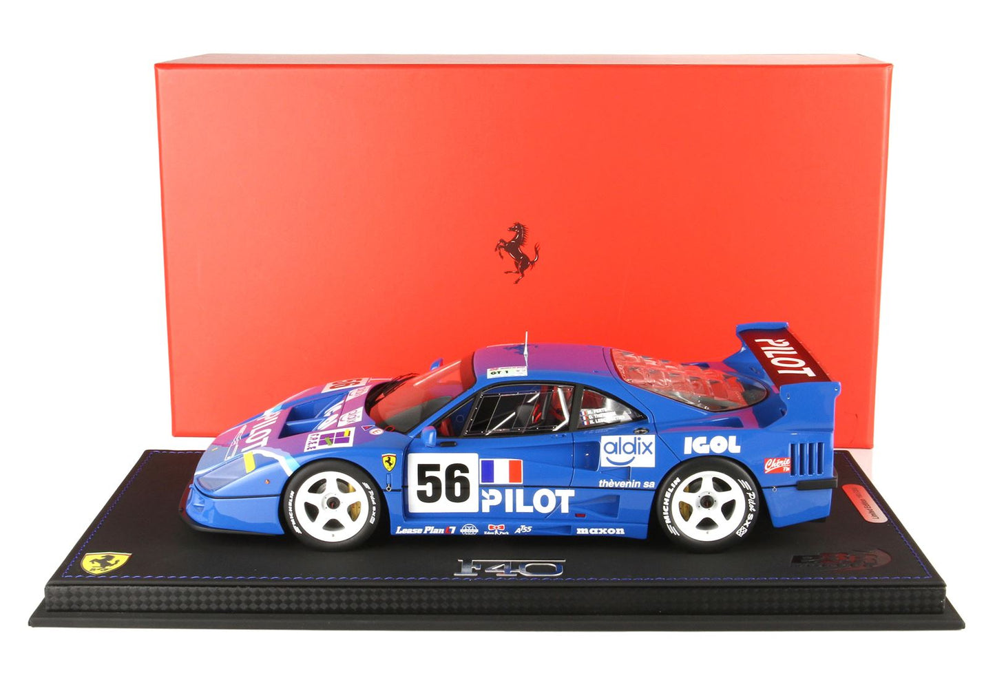 BBR *POSTAGE INCLUDED* Ferrari F40 LM Le Mans 1996 Pilot Pen Racing 1/18 P18139H