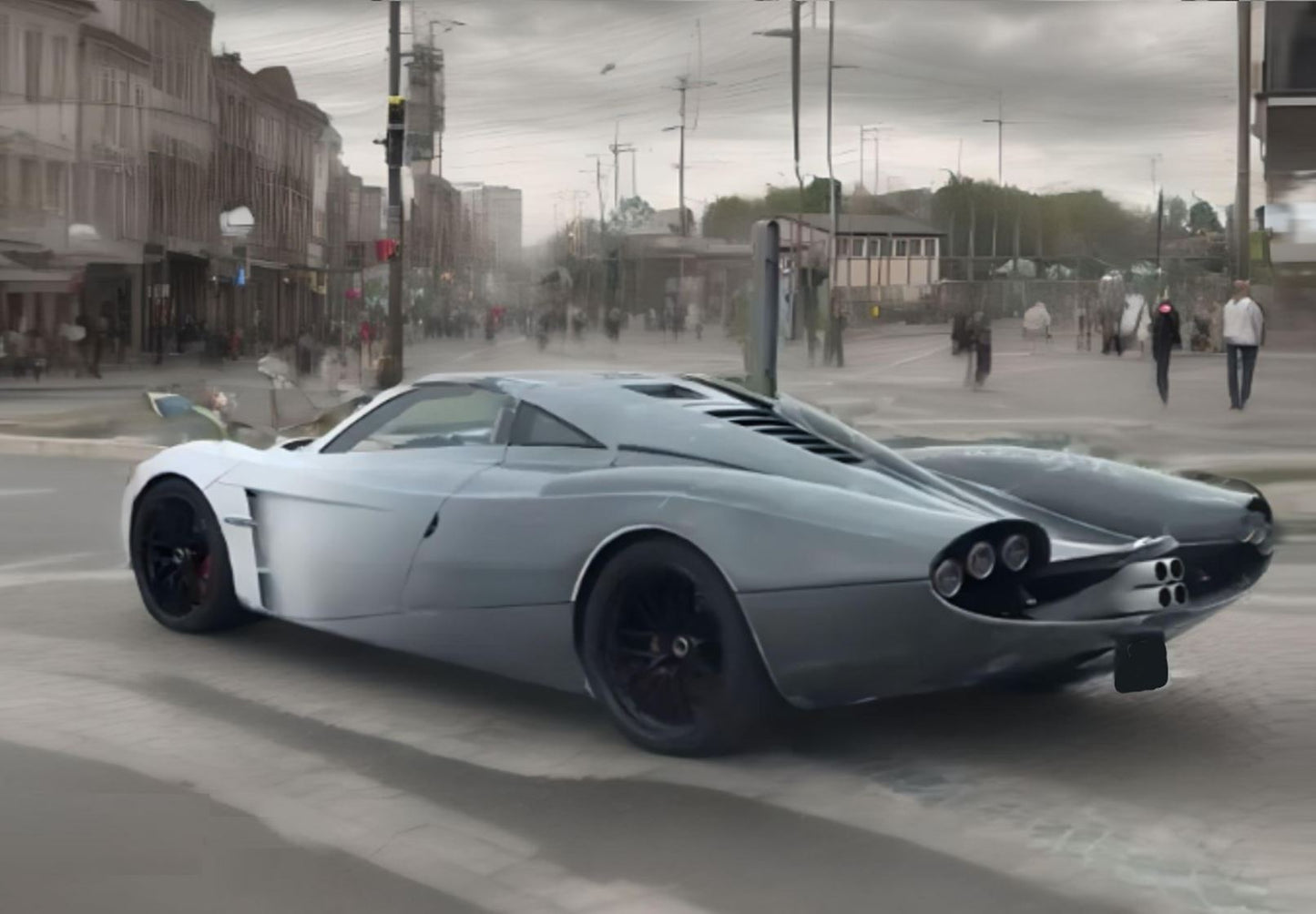 BBR *POSTAGE INCLUDED* Pagani Huayra Codalunga Bianco Malta - Ferrari Grigio Silverstone shade 1/18 P18228E - Pre-order