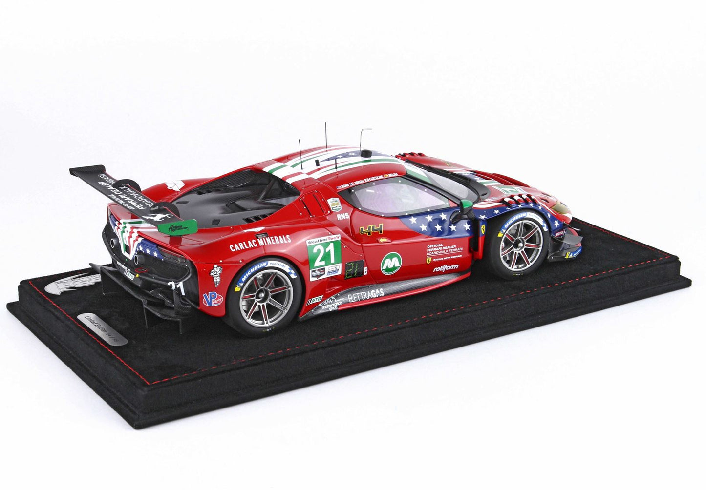 BBR Ferrari 296 GT3 #21 24h Daytona 2024 Driver Cozzolino-Heriau-Mann-Molina 1/18 P18249