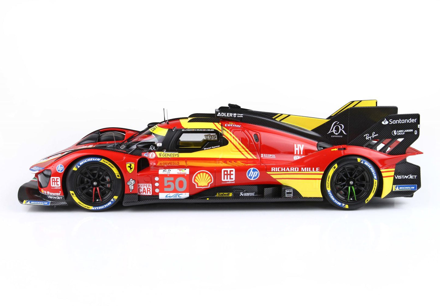 BBR *POSTAGE INCLUDED* Ferrari 499P car n. 50 - Winner Le Mans 2024 drivers Fuoco Nielsen Molina 1/18 P18252A Pre-Order