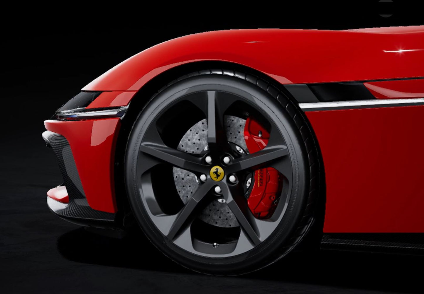 BBR *POSTAGE INCLUDED* Ferrari 12Cilindri Panoramic roof Rosso Corsa Glossy Black Wheels 1/18 P18/254B Pre-Order