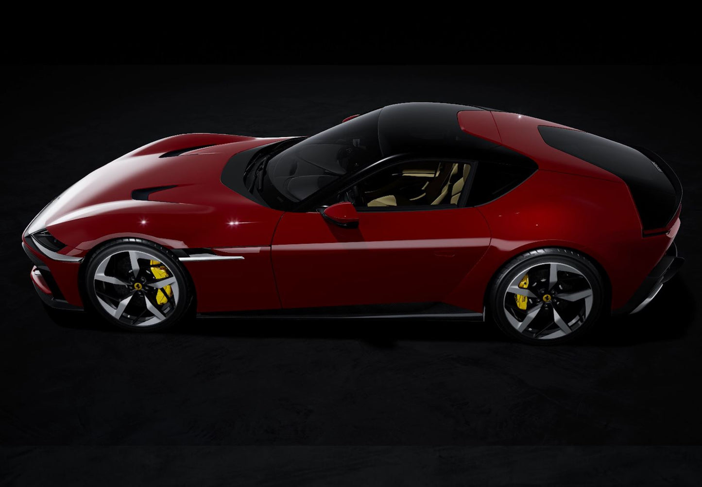 BBR *POSTAGE INCLUDED* Ferrari 12Cilindri Panoramic roof Rosso Imola 1/18 P18254FPre-Order