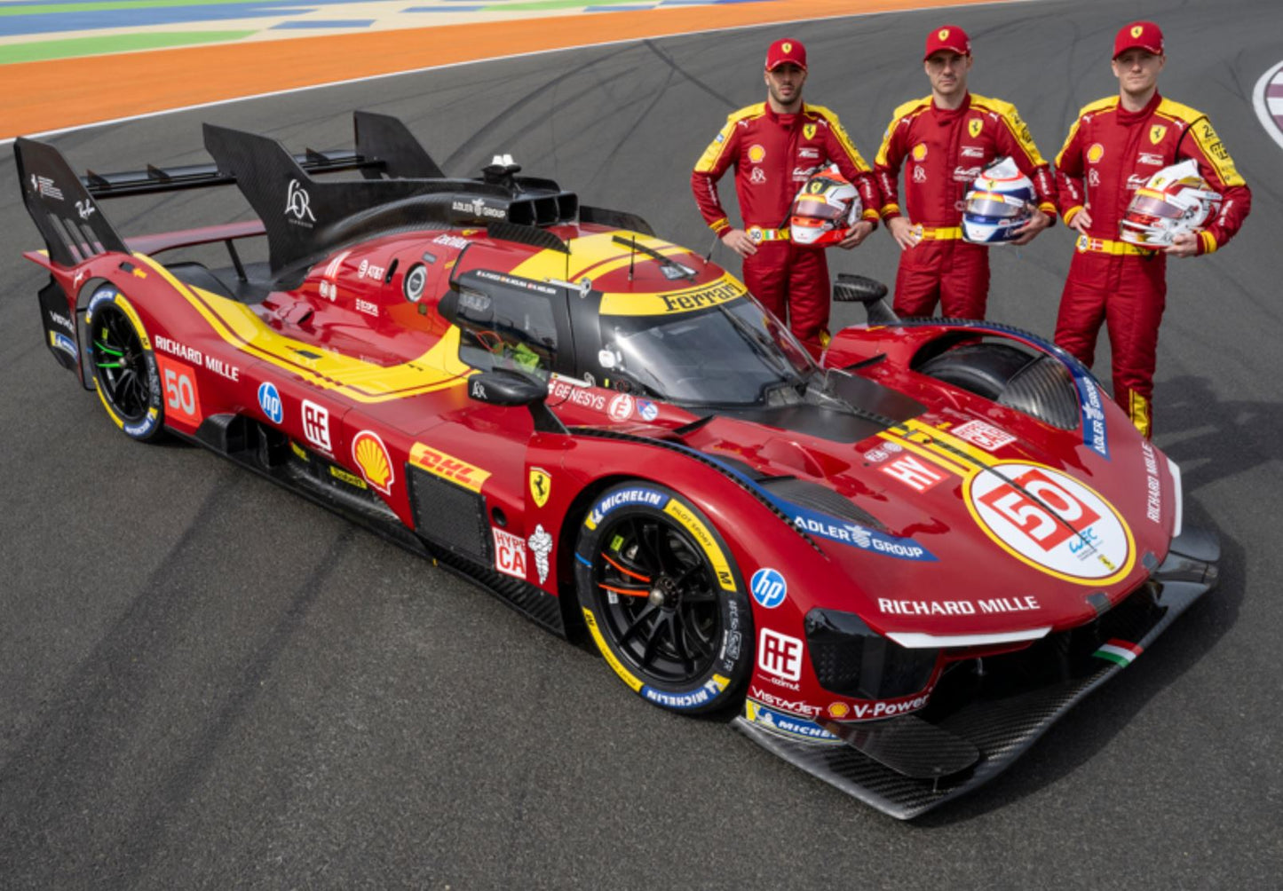 BBR (*shipping included*) Ferrari 499P car n. 50 - Winner Qatar 1812km 2025 drivers Fuoco Nielsen Molina P18266A 1/18 Pre Order