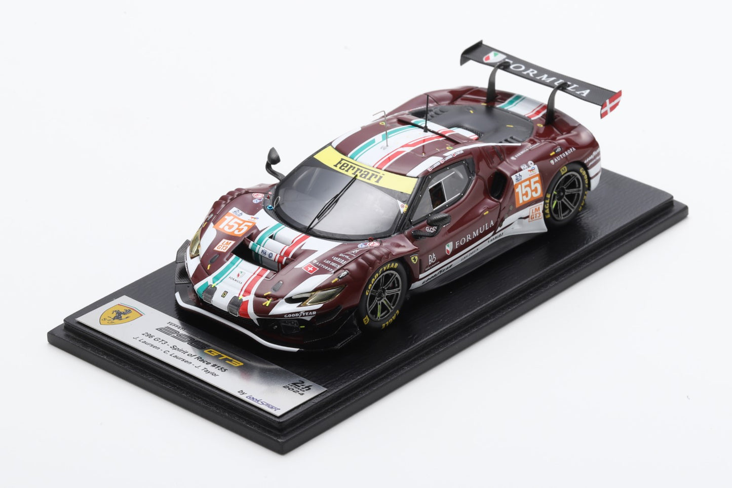 Looksmart Ferrari 296 GT3 No.155 Spirit of Race Le Mans 24H 2024 Scale 1:43
