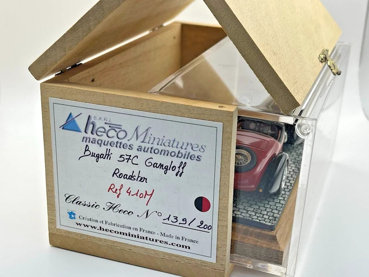 Heco 1937 Bugatti Type 57 Roadster by Gangloff 1/43 (incl. postage)