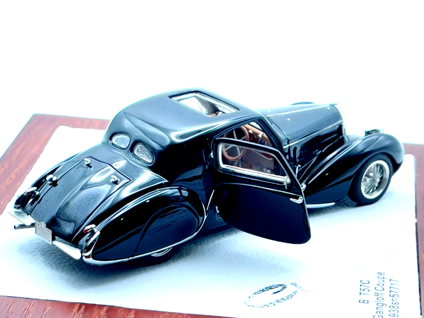 Ilario Chromes Bugatti Gangloff Coupe B57717 CHRO04 Black 1:43 Postage paid
