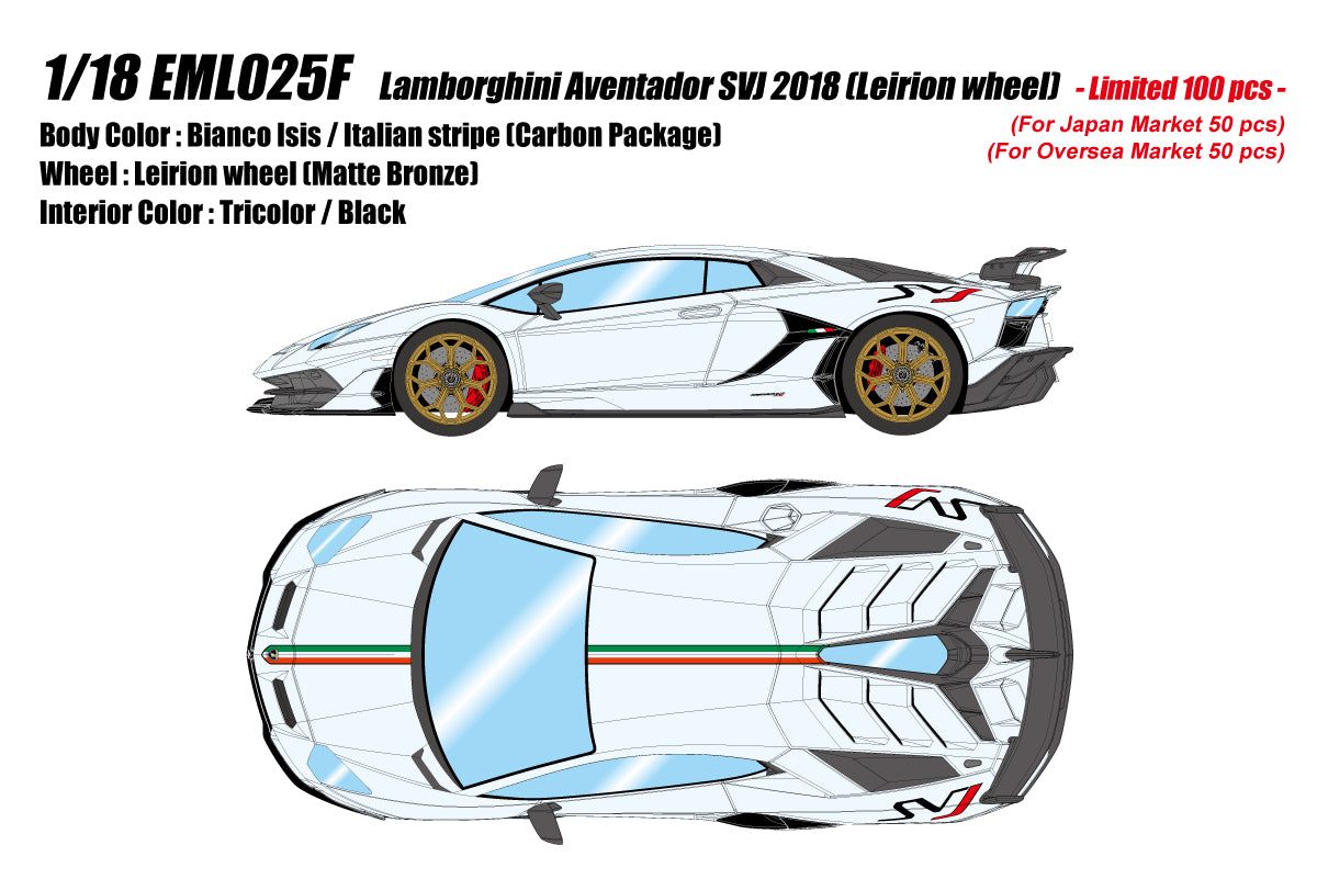 Make Up Lamborghini Aventador SVJ 2018 1/18