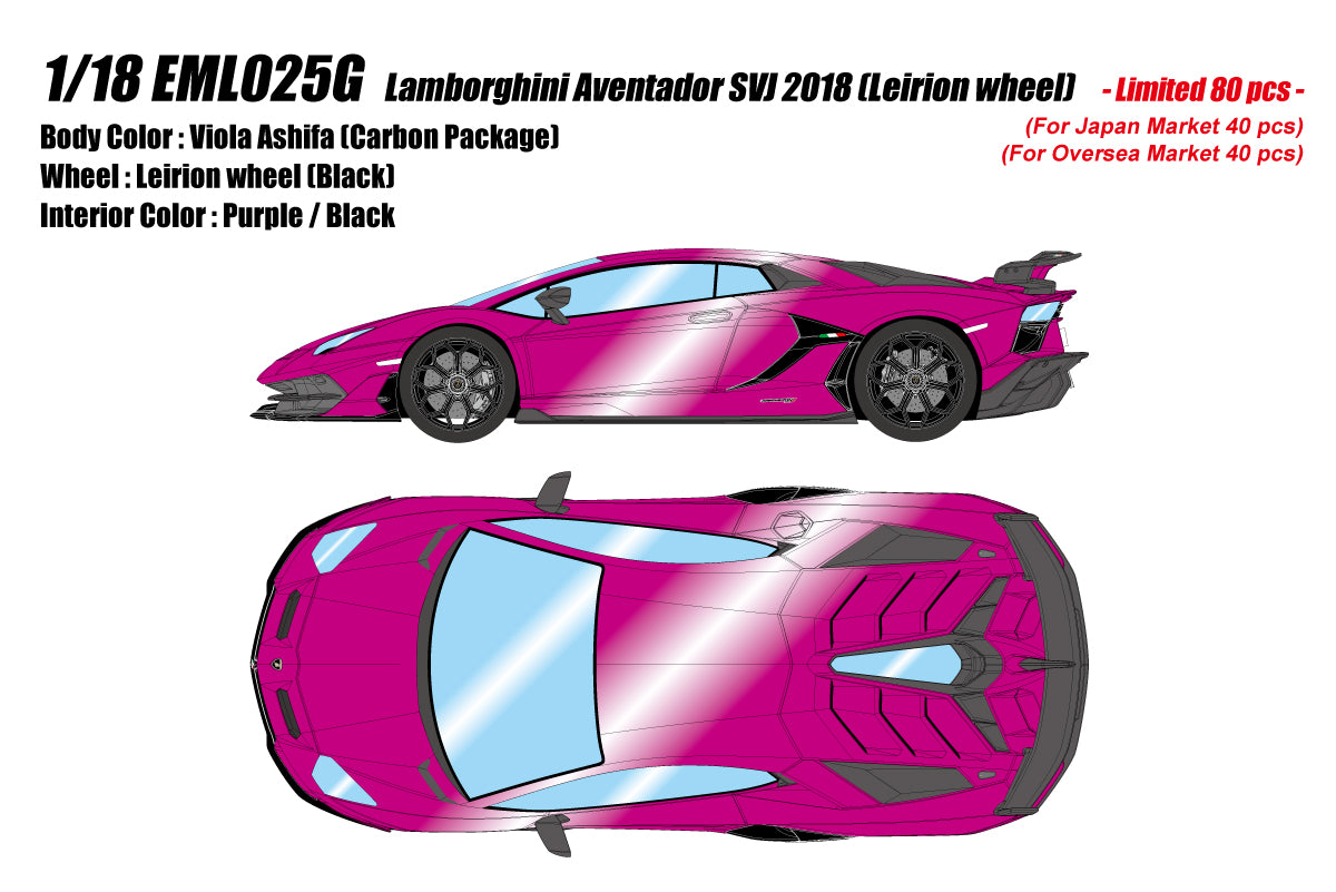 Make Up Lamborghini Aventador SVJ 2018 1/18