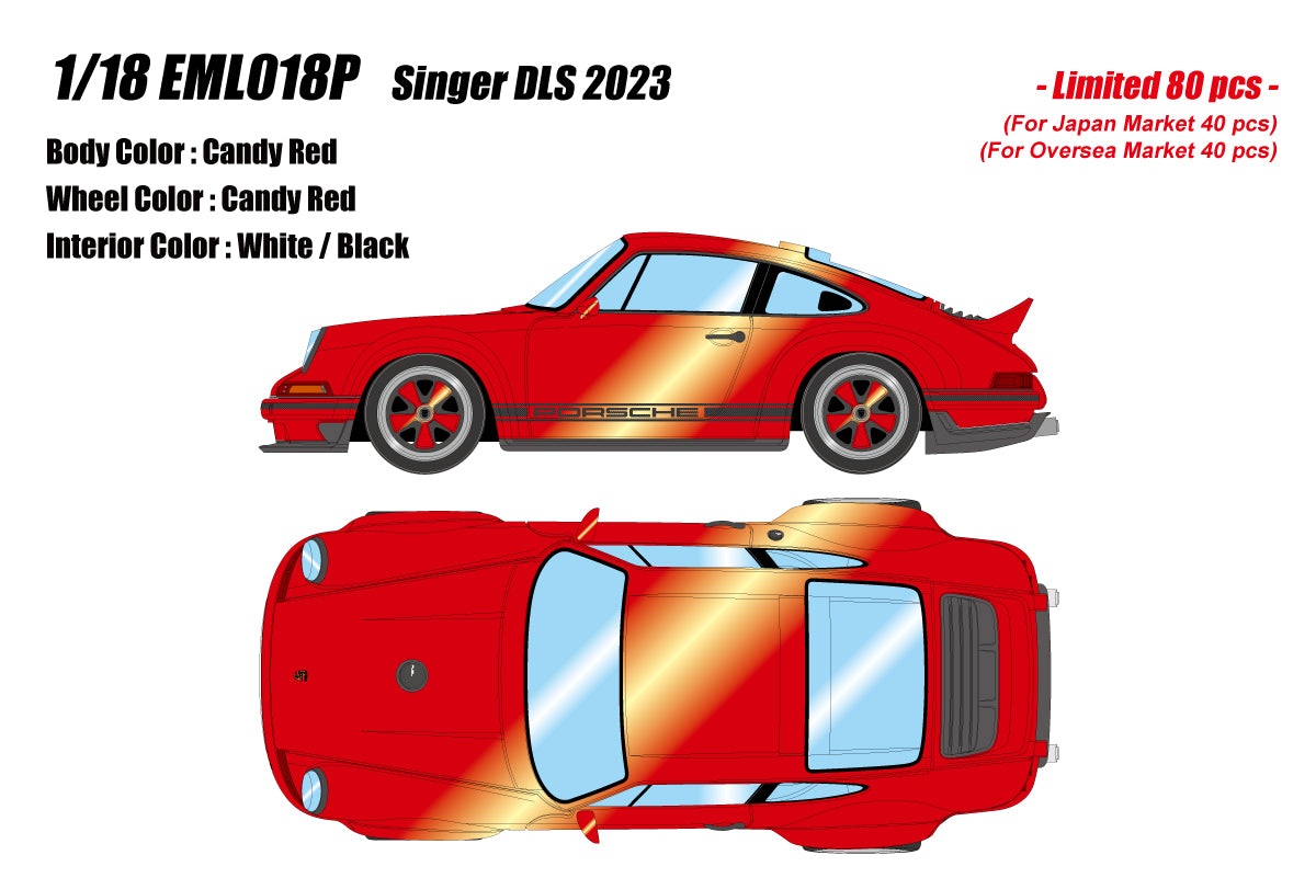 Make Up Porsche Singer 911 DLS 2023 1/18 EML018O to EML018S