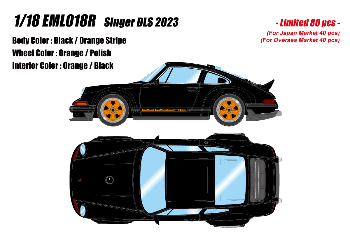 Make Up Porsche Singer 911 DLS 2023 1/18 EML018O to EML018S