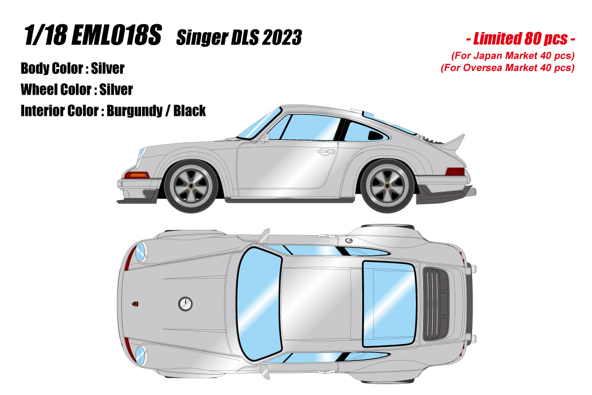 Make Up Porsche Singer 911 DLS 2023 1/18 EML018O to EML018S