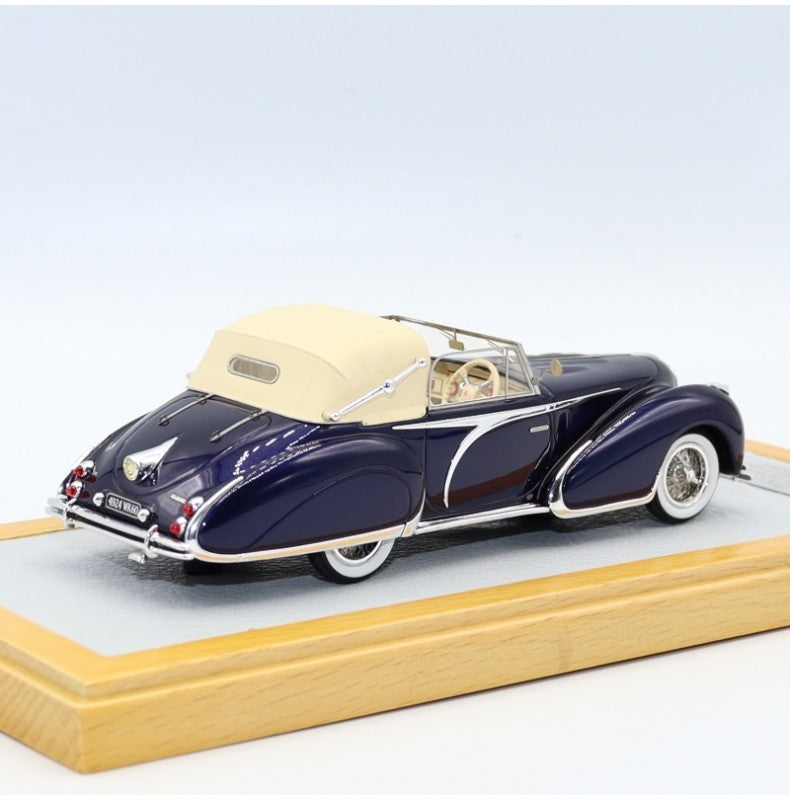 Chromes Delahaye 135 Cabriolet Figoni & falaschi 1948 "El Glaoui" sn800954 Black 1/43