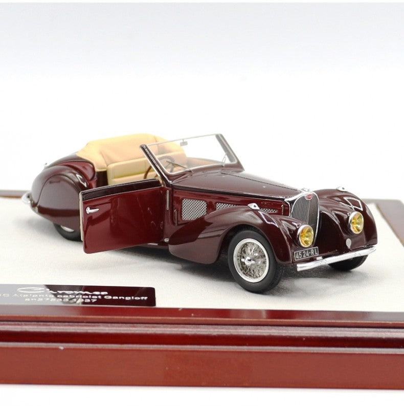 Chromes Bugatti T57SC Atalante Cabriolet Gangloff 1937 sn57533 1/43 Chro51