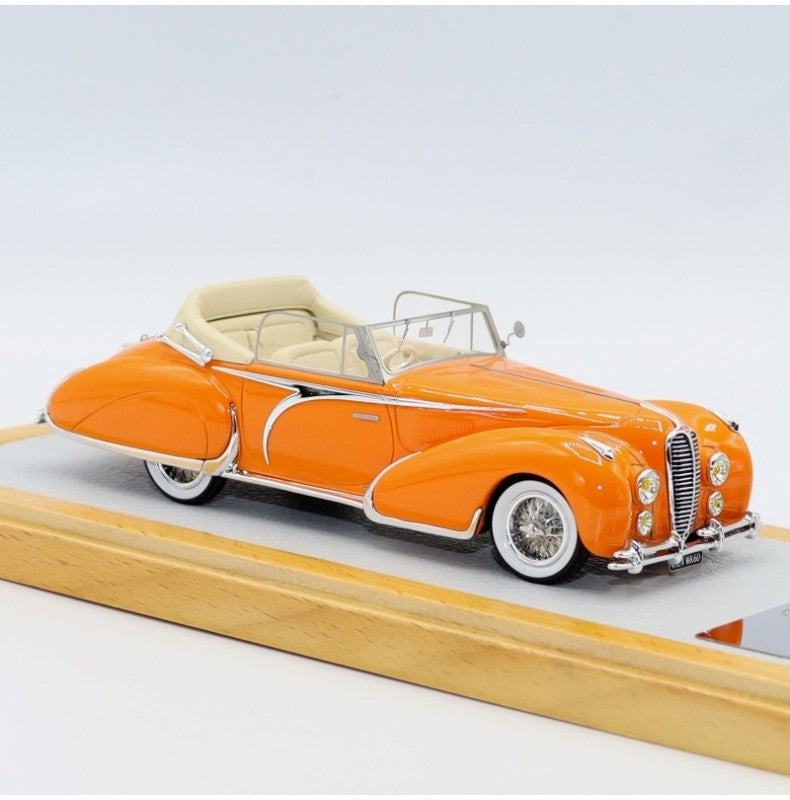 Chro59 Chromes Delahaye 135 Cabriolet Figoni & falaschi 1948 "El Glaoui" sn800954 1/43