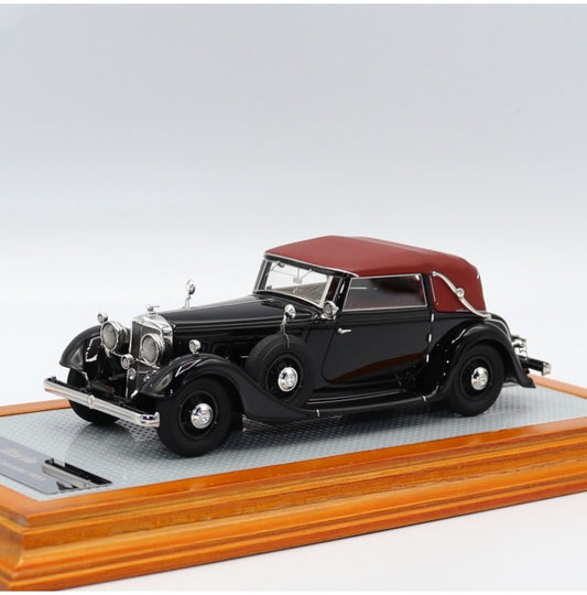 ILARIO IL149 - Horch 750 Typ 8 1933 Offener Tourenwagen Wehrmacht Gris - 1/43 - NEUF