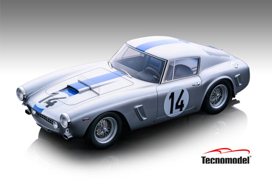 Tecnomodel TM18-245E  Ferrari 250 GT SWB Le Mans 24h 1961 car #14  J. Guichet - P. Noblet 1/18