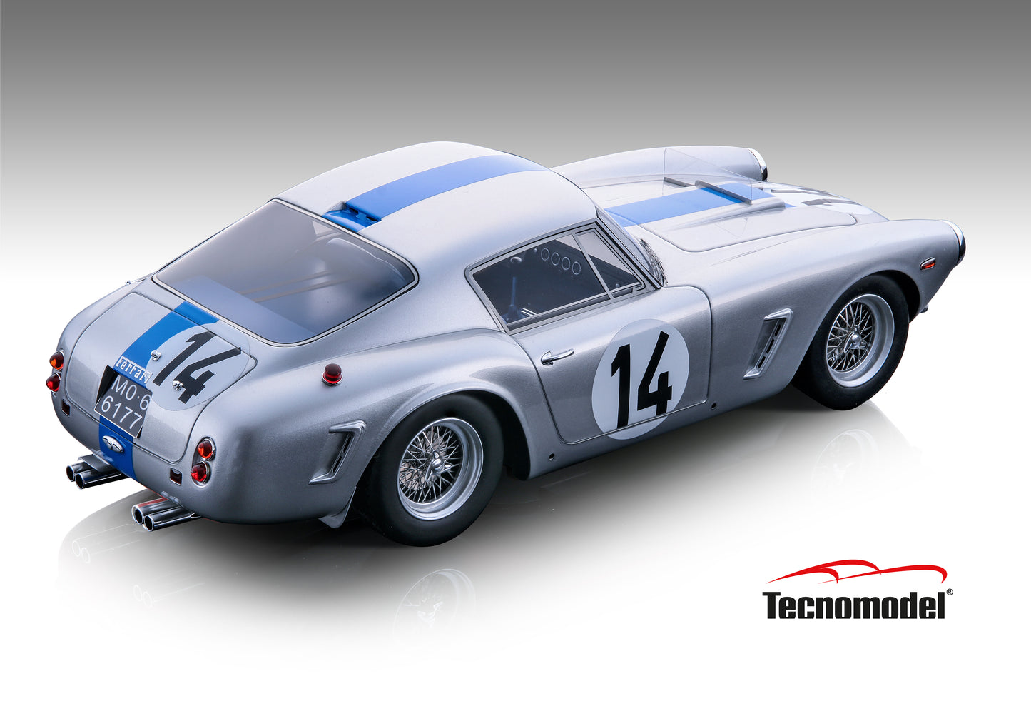 Tecnomodel TM18-245E  Ferrari 250 GT SWB Le Mans 24h 1961 car #14  J. Guichet - P. Noblet 1/18 Pre-Order