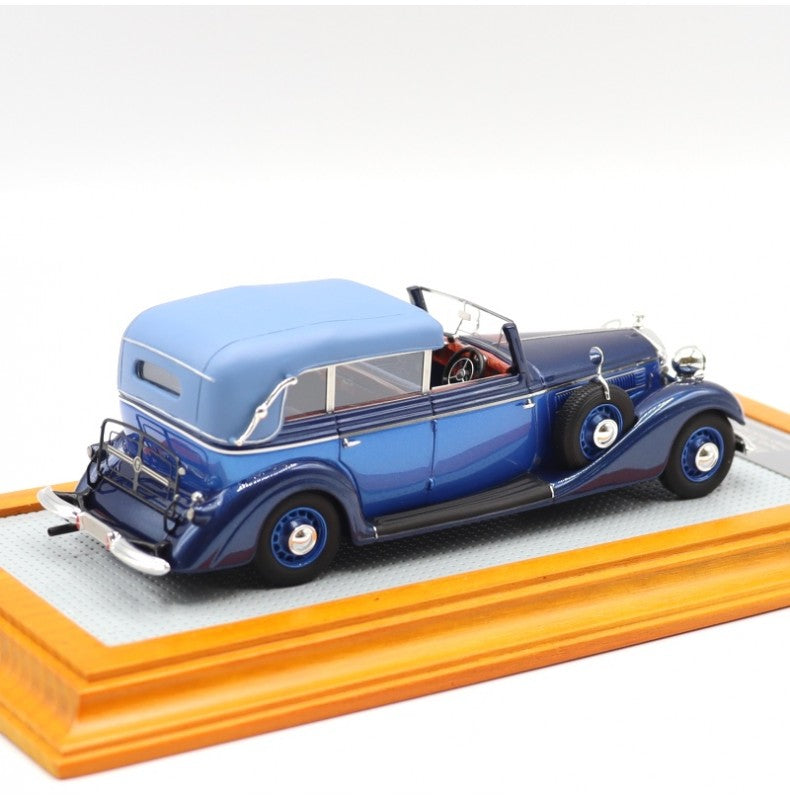 Ilario Horch 951A Pullman Cabriolet 1937 RHD Original Car blue 1/43