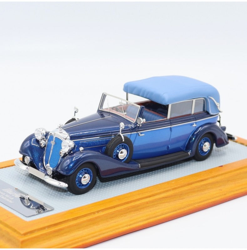 Ilario Horch 951A Pullman Cabriolet 1937 RHD Original Car blue 1/43