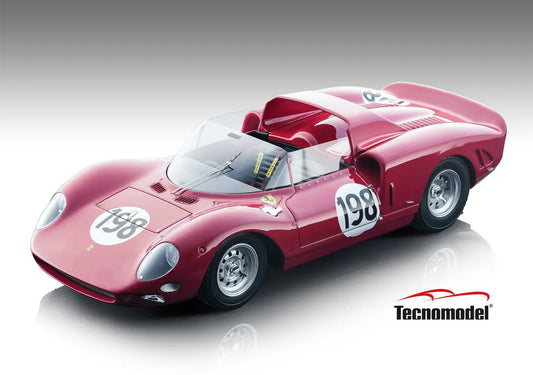 Tecnomodel Ferrari 275 P2 Targa Florio 1965 &nbsp;car #198 WINNER &nbsp;Driver: L.Bandini - N.Vaccarella 1/18