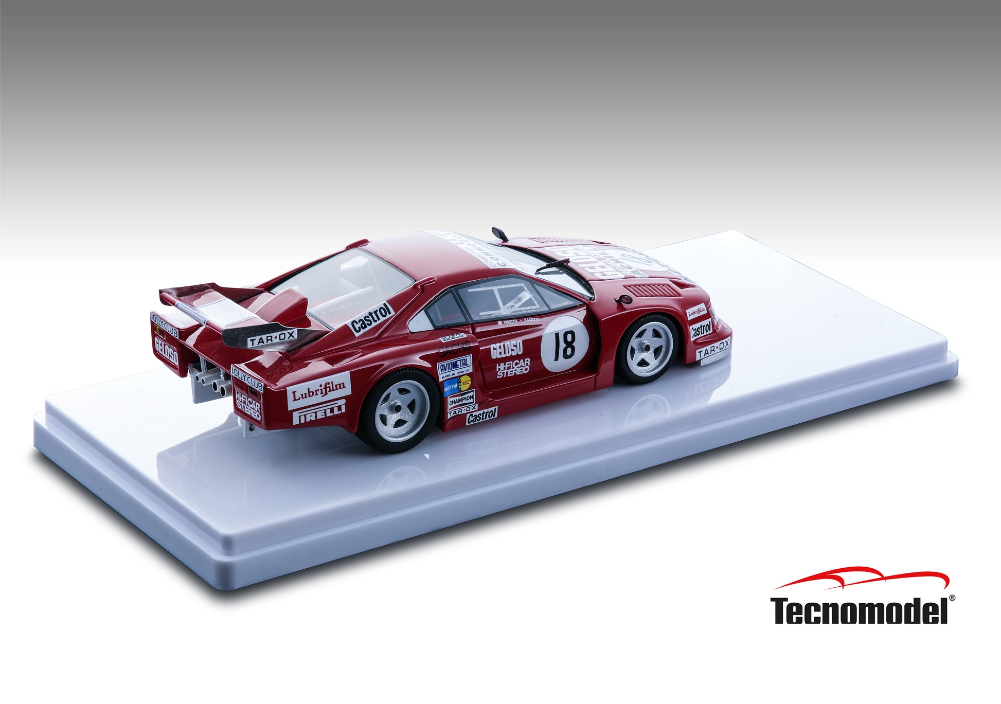 Tecnomodel TM43-50C Ferrari 308 GTB Turbo Silverstone 6 hours 1981 DNF Carclo Facetti - Martini Finotto 1/43