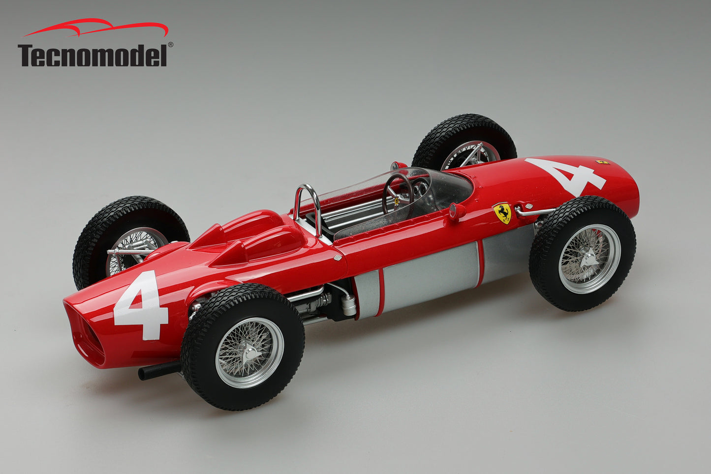 Tecnomodel TM18-308A Ferrari F1 -156 1962 Test (prove) German GP car #4 Lorenzo Bandini 1/18