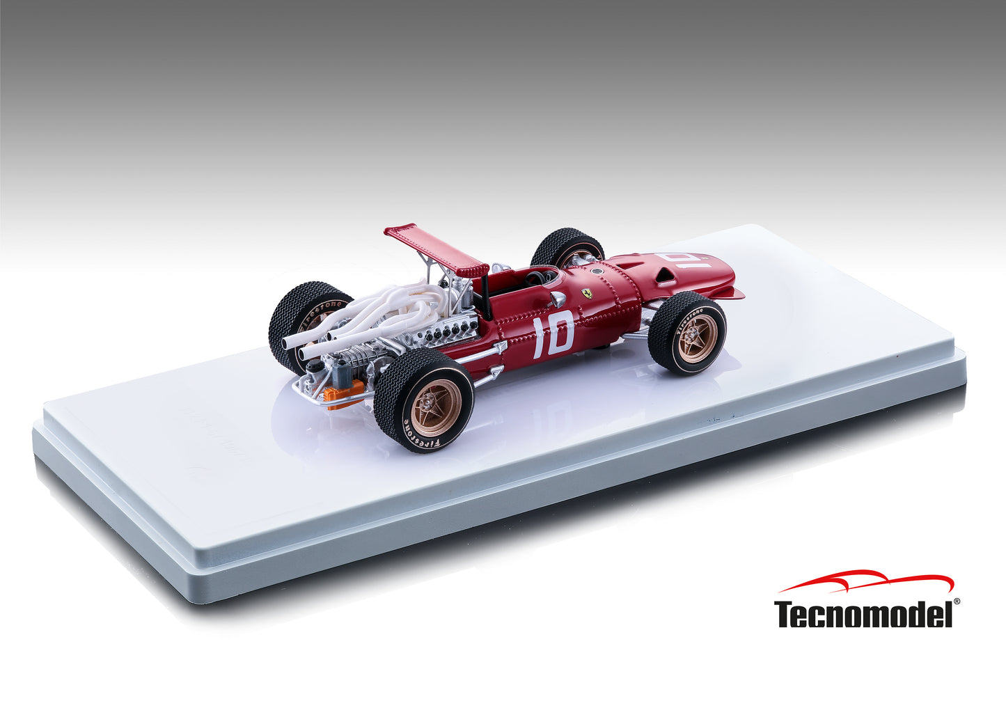 Tecnomodel TM43-18B Ferrari 312F1/68 GP di Olanda 1968 car #10 J.Ickx 80 pcs  1/43