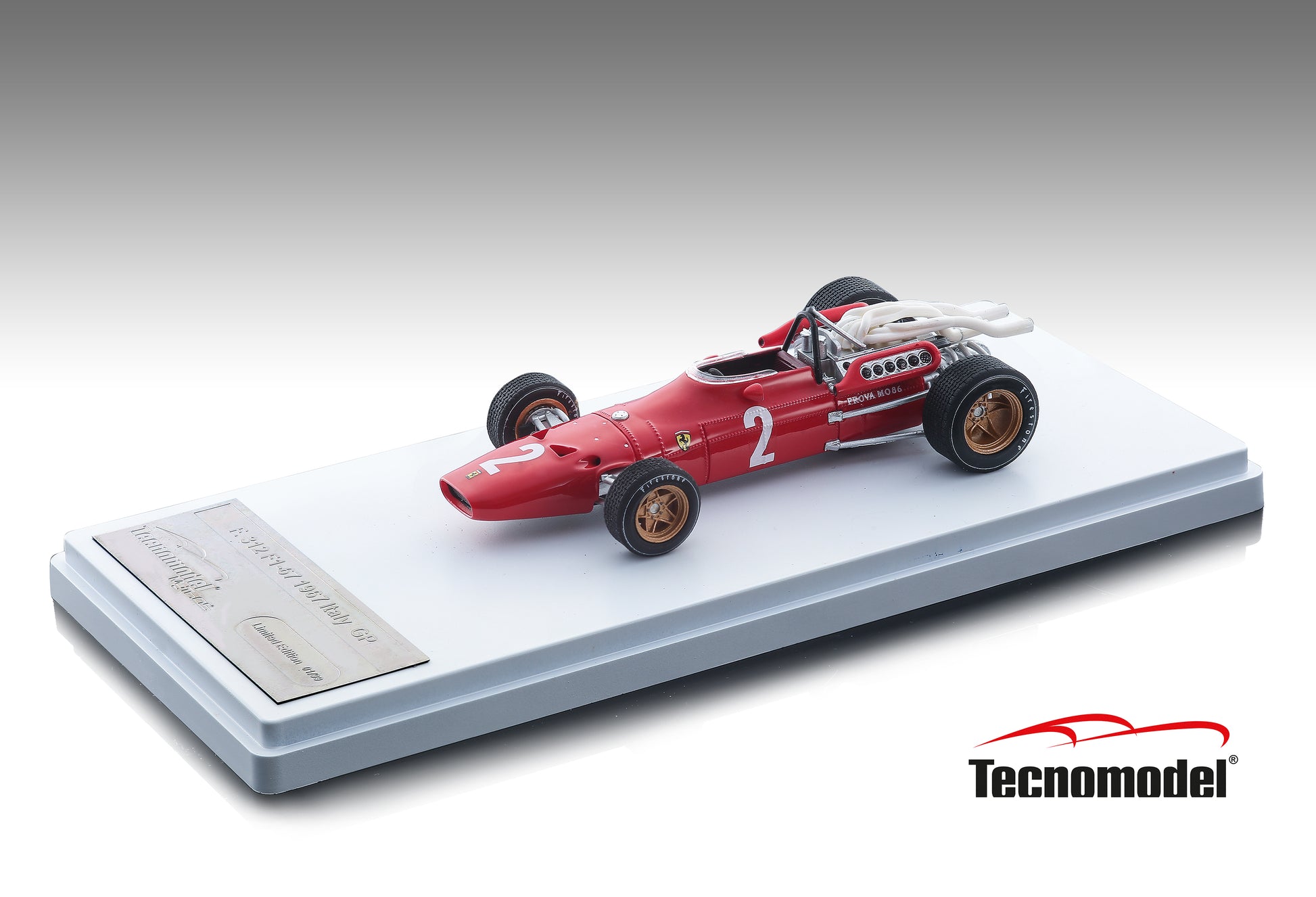 Tecnomodel TM18-13C Ferrari 312 F1-67 1967 Italian GP 1/18