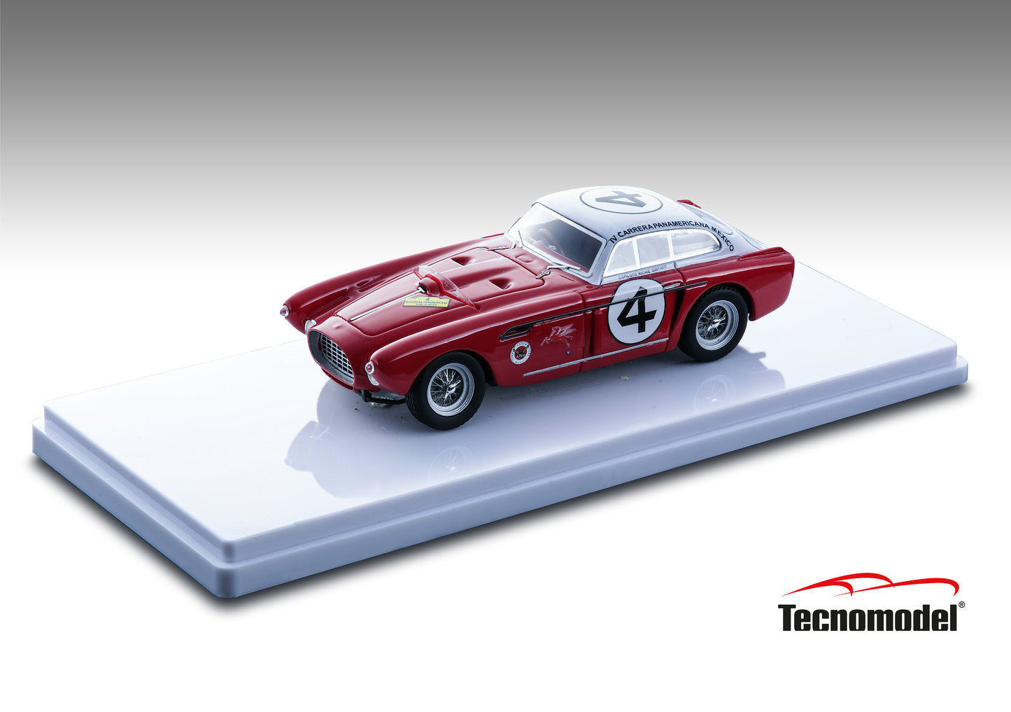 Tecnomodel TM43-43C Ferrari 340 Mexico Carrera Pan Americana 1953 car # 4 Phil Hill - Richie Ginther