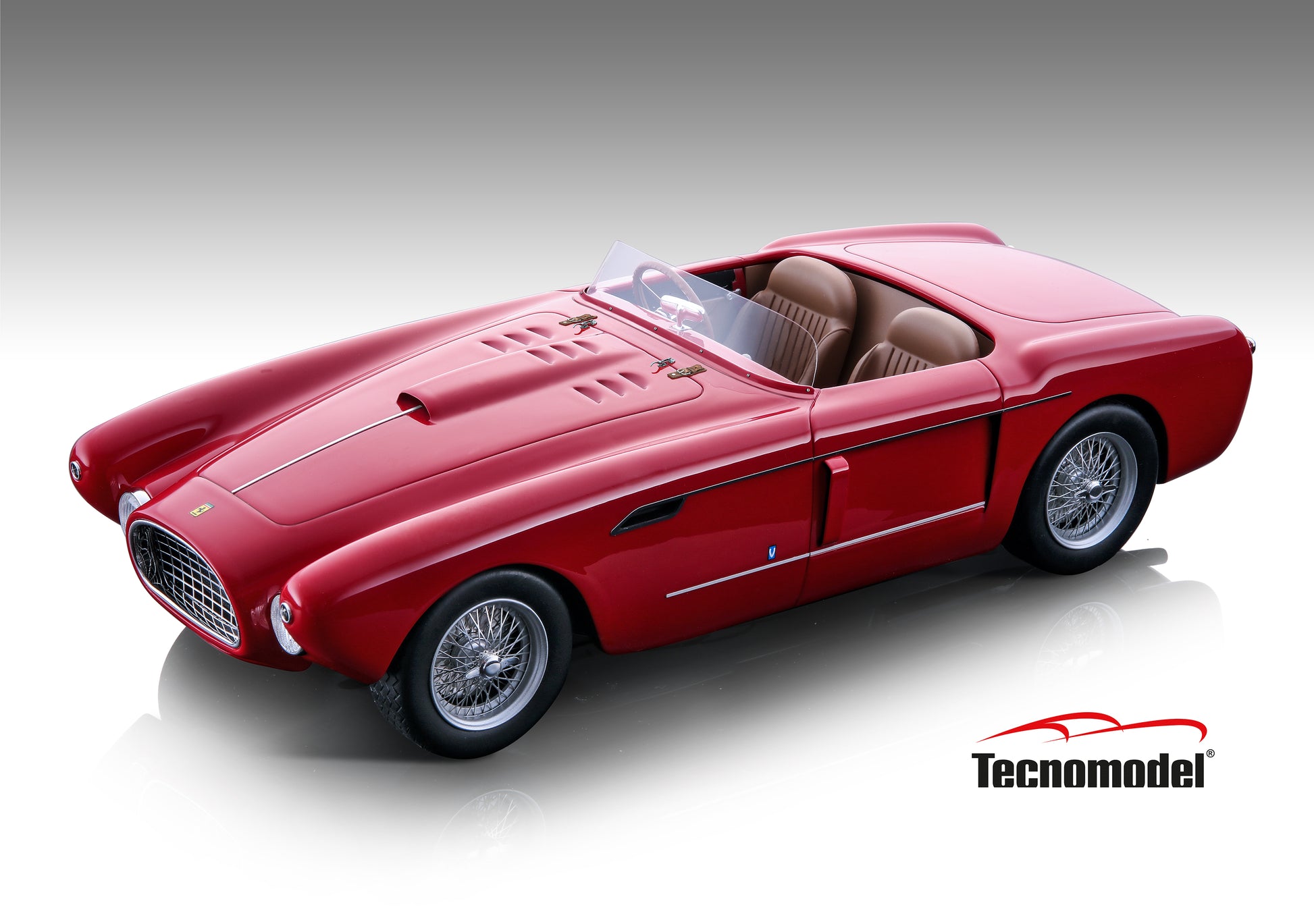 Tecnomodel TM18-212A Ferrari 340 Mexico Spyder 1953 Press Gloss Red 1/18