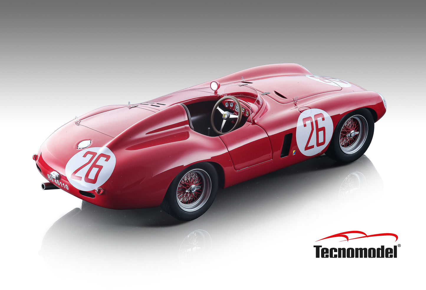 Tecnomodel TM18-46F Ferrari 750 Monza - Sebring 12h 1955 car #26 A. De Portago - U. Maglioli 1/18