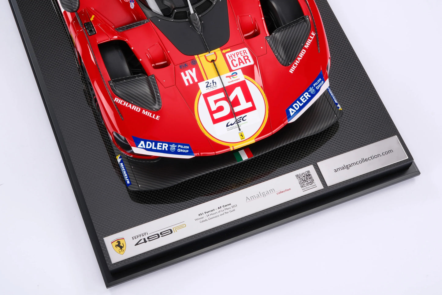 Amalgam Ferrari 499P - 24 Hours of Le Mans Winner 2023 | #51 Ferrari - AF Corse 1:8