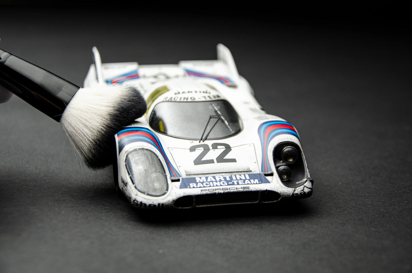 Amalgam Porsche 917 KH - 1971 Le Mans Winner - Martini Livery - Race Weathered 1:18 SCALE