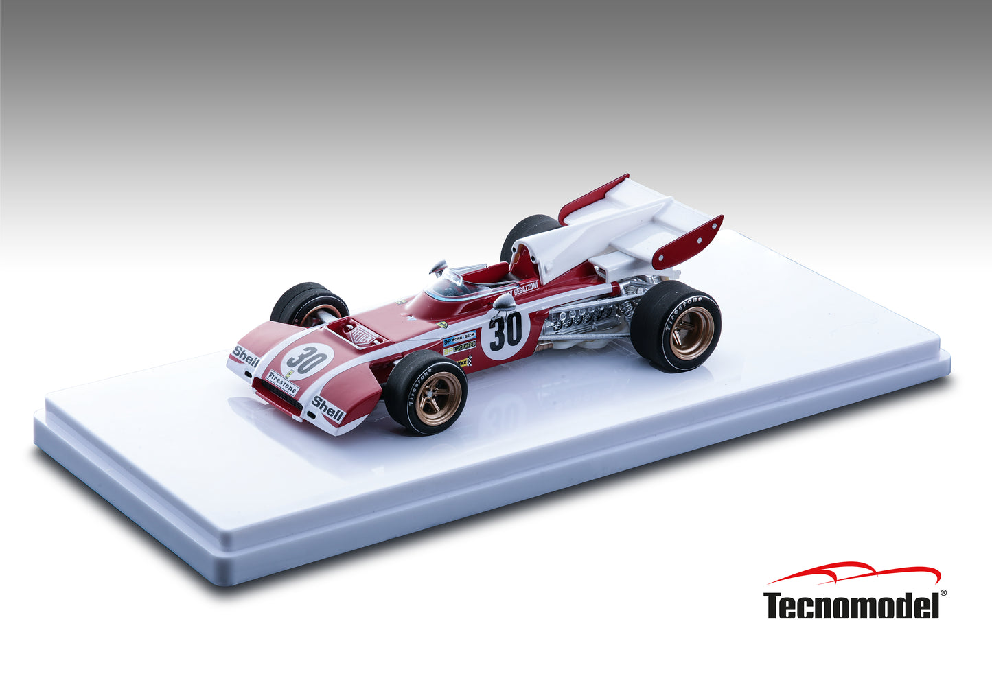 Tecnomodel TM43-26A Ferrari 312 B2 1972 Prova Belgium GP Clay Regazzoni 1/43