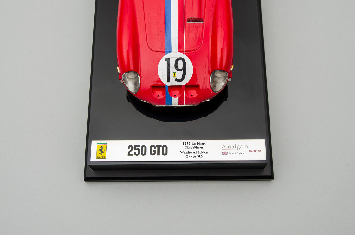 Amalgam Ferrari 250 GTO - 3705GT - 1962 Le Mans Class Winner - Race Weathered 1:18 SCALE