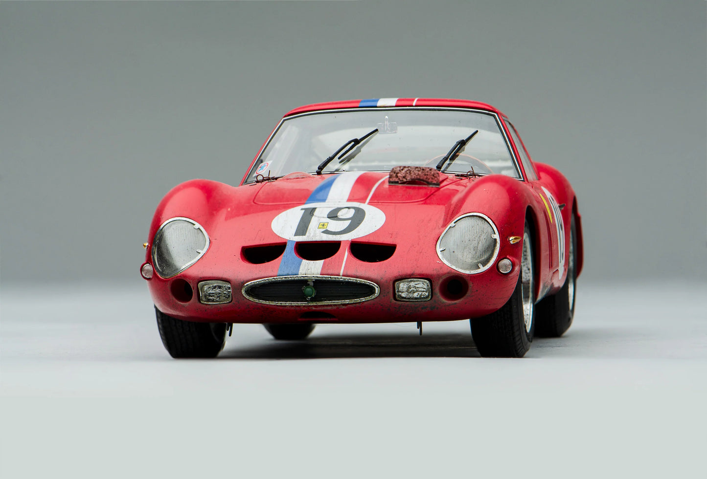 Amalgam Ferrari 250 GTO - 3705GT - 1962 Le Mans Class Winner - Race Weathered 1:18 SCALE