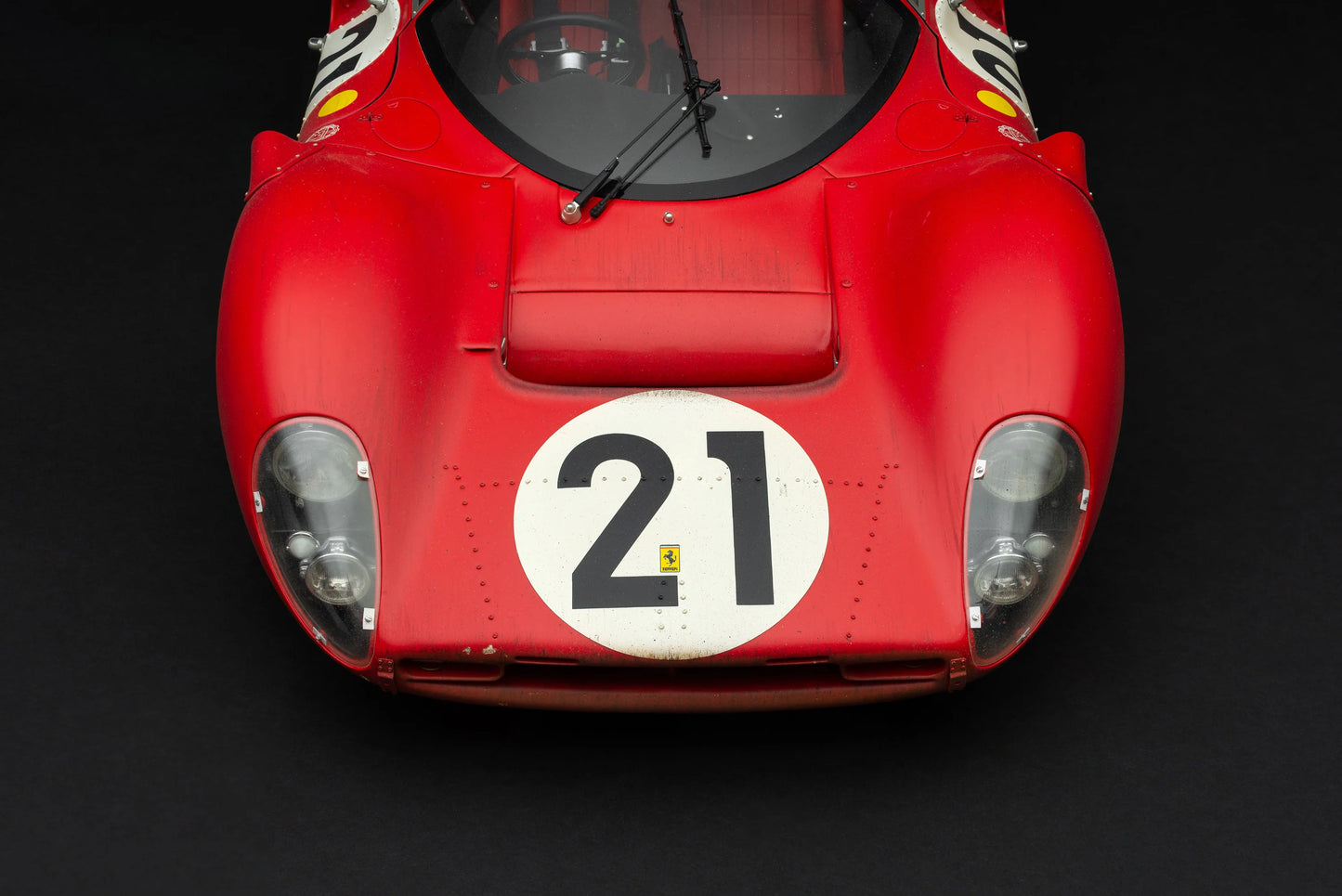 Amalgam Ferrari 330 P4 - 1967 Le Mans - 2nd Place - Class Winner - Race Weathered 1:8 SCALE