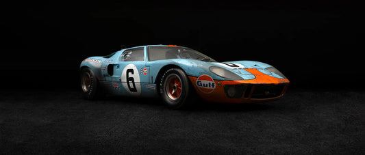 Amalgam Ford GT40 - 1969 Le Mans Winner - Race Weathered 1:8 SCALE