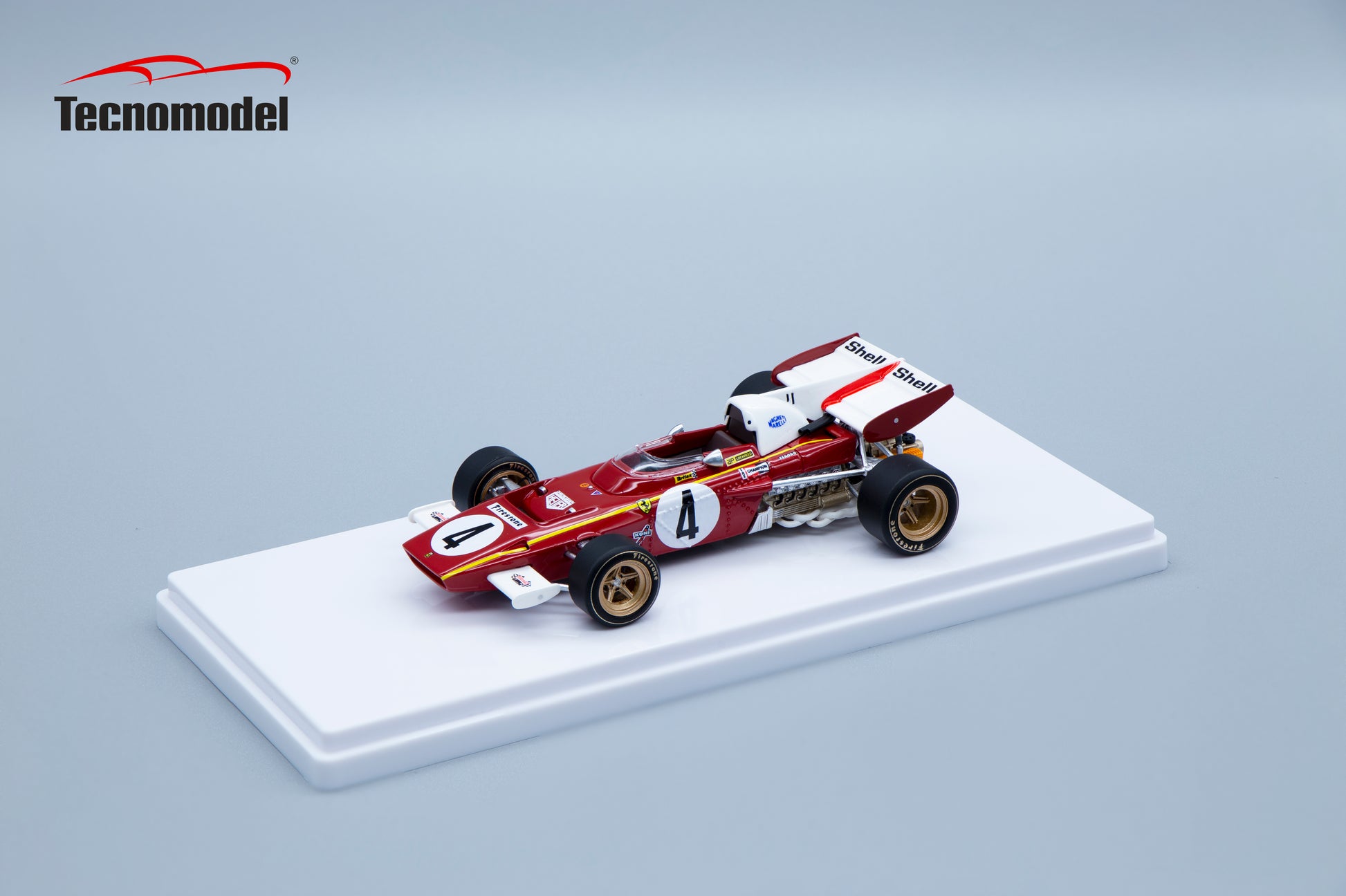 Tecnomodel TM43-14B Ferrari 312 B2 F1 GP di Monaco 1971 car #4 J.Ickx scala  100 pcs  1/43