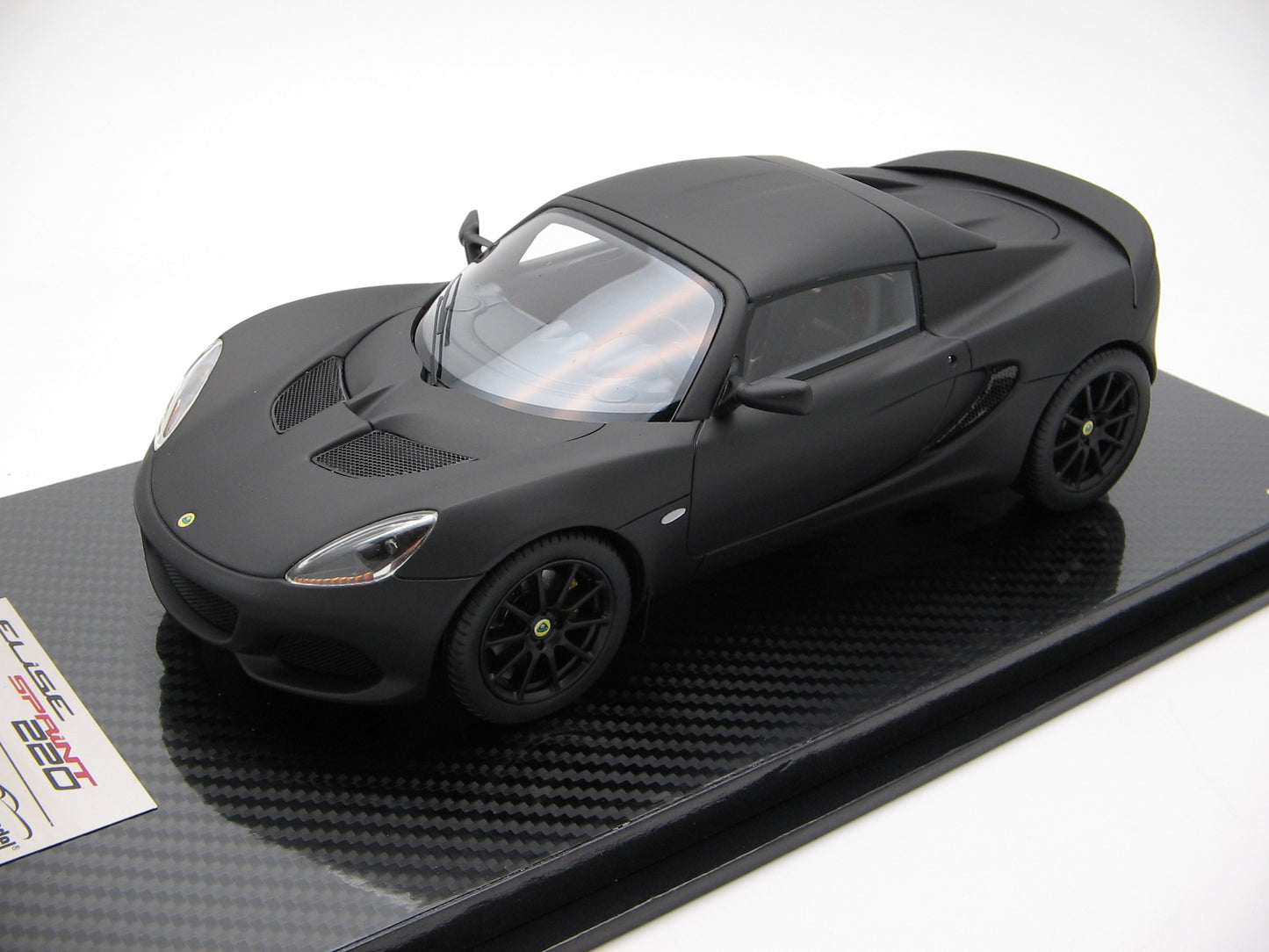 Tecnomodel TM18-110B Lotus Elise Sprint 220 Matte Black Full Body 2018 1/18